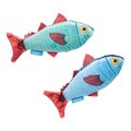 Bark BlueRed Plush Mike  Mike The Trout Twins Dog Toy, 2PK 706573